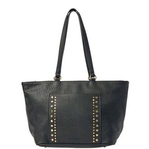Urban Originals Black Studs Oversized Crossbody Tote Vegan Handbag Paper Moon